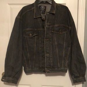 Vintage black denim jacket